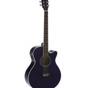 ADMIRA GUITARRA ELECTRO ACÚSTICA INDIANA MORADA BRILLO