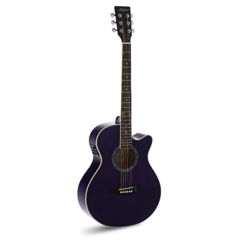 ADMIRA GUITARRA ACÚSTICA INDIANA MORADA SATINADA