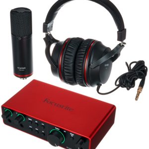 FOCUSRITE Pack de grabacion home estudio SCARLETT 2I2 STUDIO 4TH GEN.