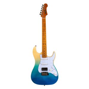 JET Guitarra Eléctrica JS450-TBL-HSS Transparent Blue