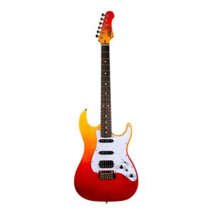 JET Guitarra Eléctrica JS600-TRS-HSS Transparent Red