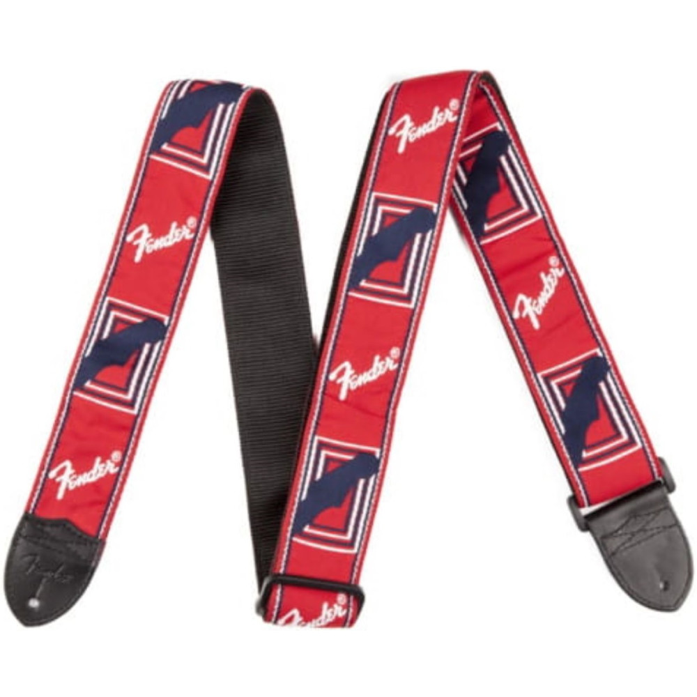 FENDER Correa 099-0682-000 Monogrammed Roja/Blanca/Azul 2"
