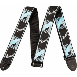 FENDER Correa 099-0681-502 Monogrammed Negra/Gris Claro/Azul 2"