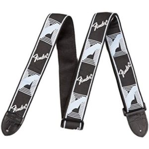 FENDER Correa 099-0681-543 Monogrammed Negra/Gris Claro/Gris Oscuro 2"