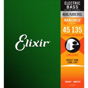 ELIXIR Juego 5 Cuerdas Bajo 14207 (45-135)