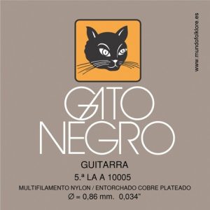 GATO NEGRO Cuerda 5ª (LA) Guitarra Clásica