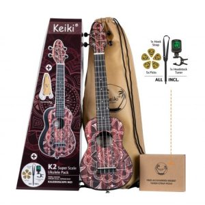 KEIKI Ukelele electrificado soprano K2SS-RKC.