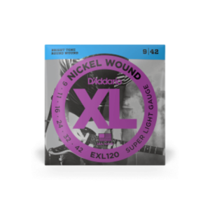 D´ADDARIO EXL120. Entorchado de níquel, calibre superfino, 09-42