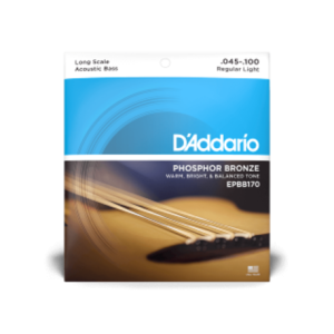 D´ADDARIO EPBB170. Para bajo acústico de bronce fosforado, escala larga, 45-100