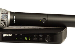SHURE Sistema inalámbrico SM58 de mano con receptor de superficie. 518-542MHz.