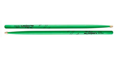ZILDJIAN BAQUETAS 5A HICKORY NEON VERDE