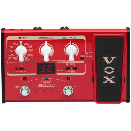 VOX Pedalera multi-efectos de suelo para bajo STOMPLAB IIB.