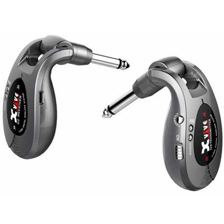 XVIVE Sistema wireless: guitarra y bajo U2 GRIS - PARA INSTRUMENTOS.