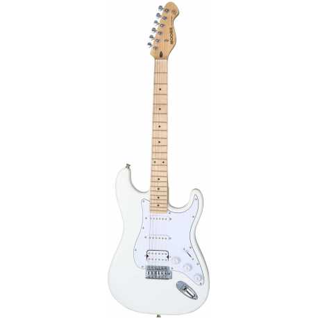 MOOER Guitarra electrica cuerpo macizo MSC11 PRO POLAR WHITE.