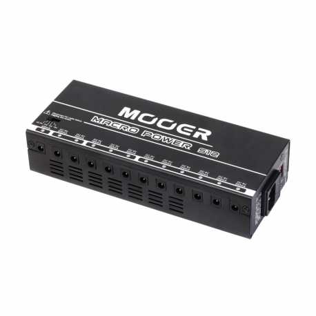 MOOER Alimentador para pedal efecto MACRO POWER S12 12 PUERTOS.